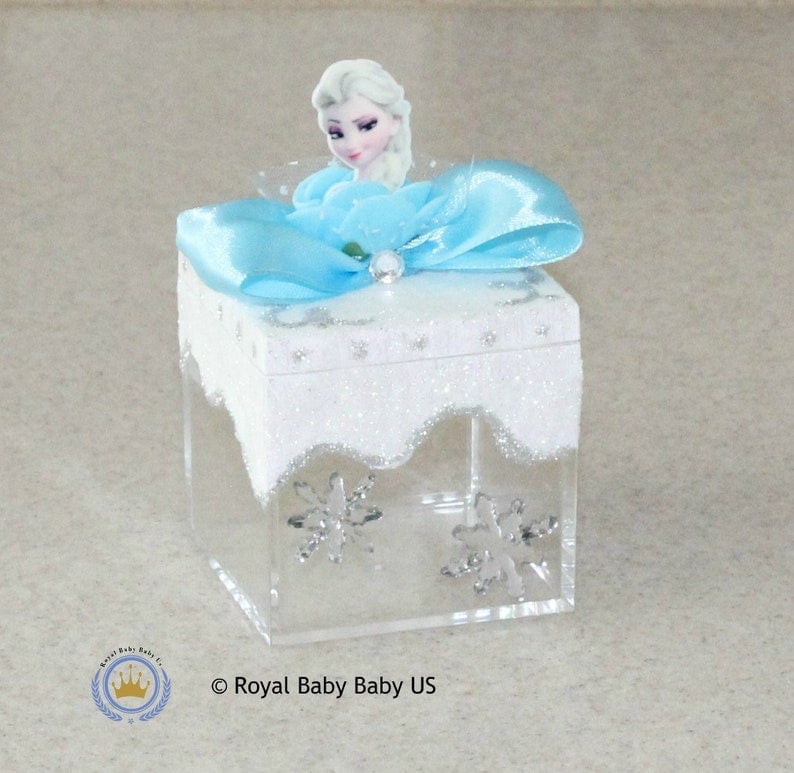 Frozen Elsa Acrylic Gift Box & Disney Birthday Decorations Party By Imagination